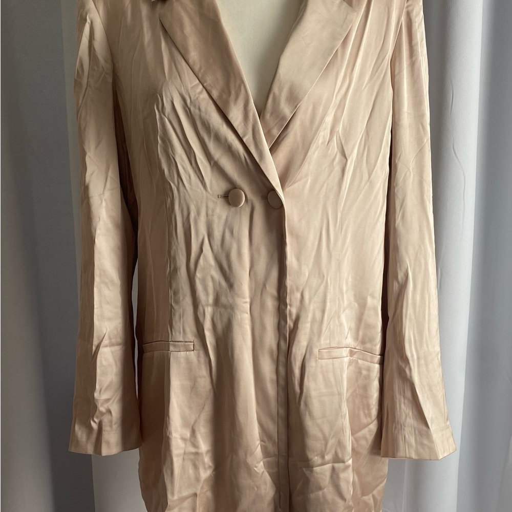 Abercrombie & Fitch Champagne Gold Women's Blazer Dress Large